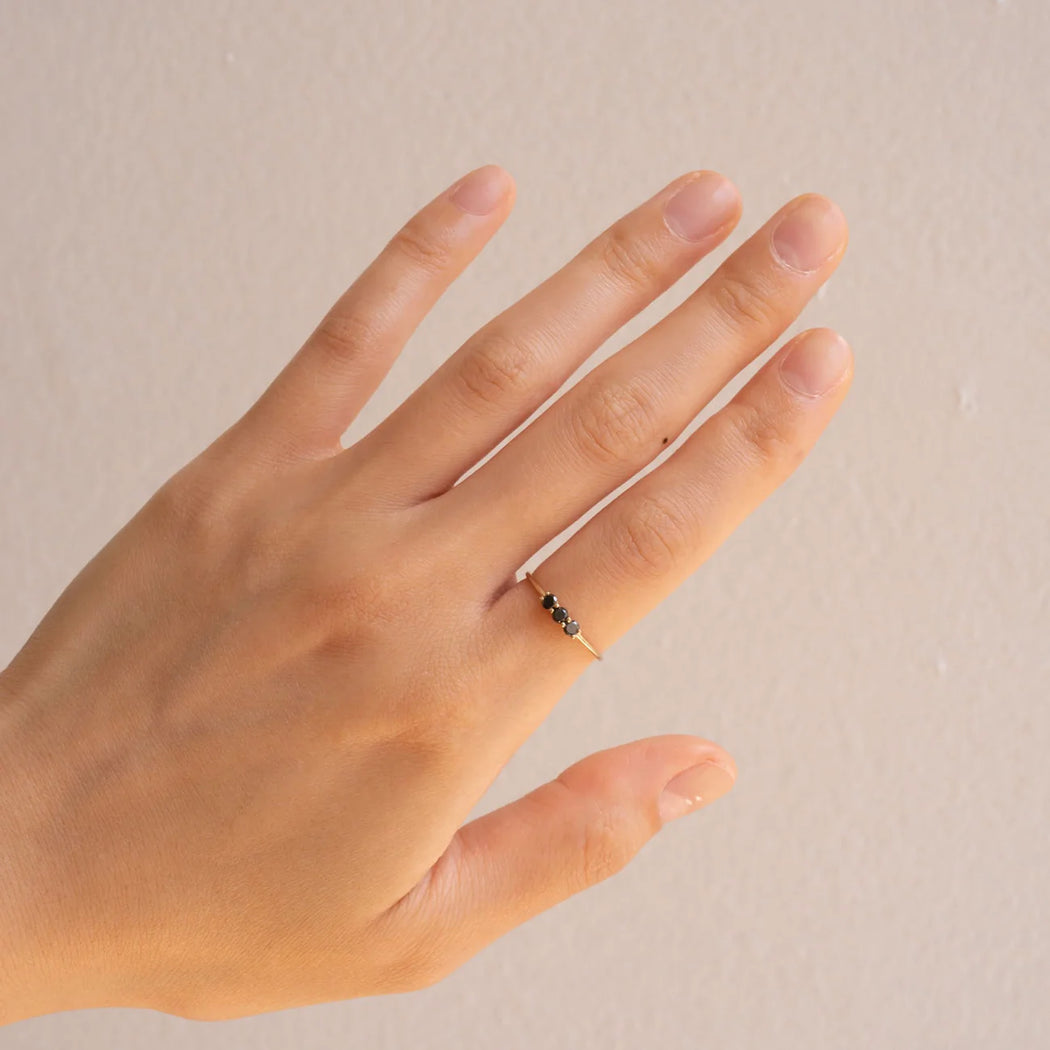 Jennie Kwon :: 3S Black Diamond Ring