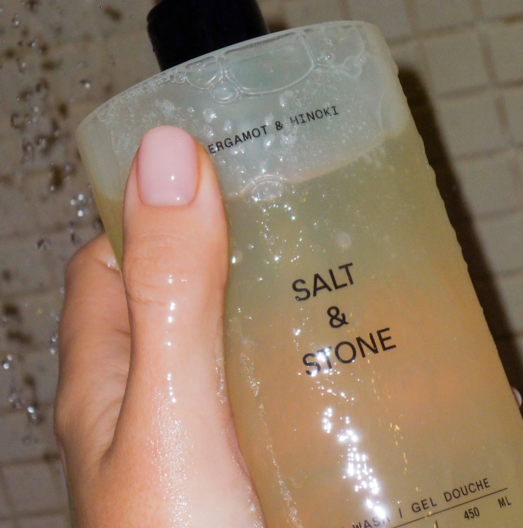 Salt & Stone :: Body Wash, Bergamot & Hinoki Gel 15.2oz.