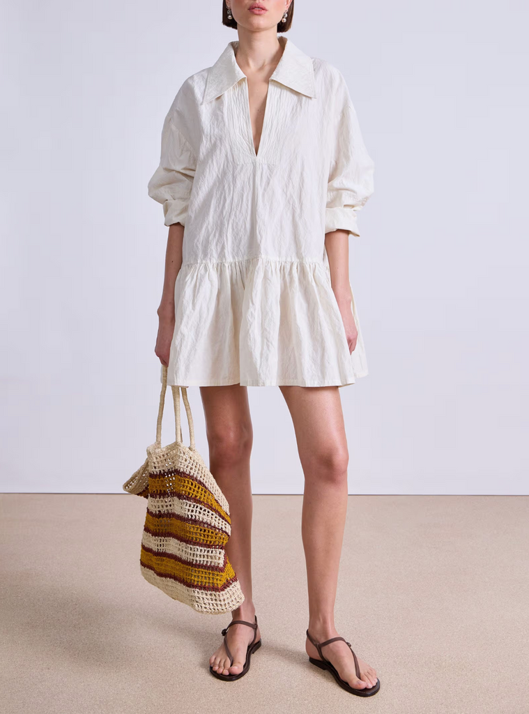 apiece apart palmera mini dress Apiece Apart :: Romana Mini Dress — Lake