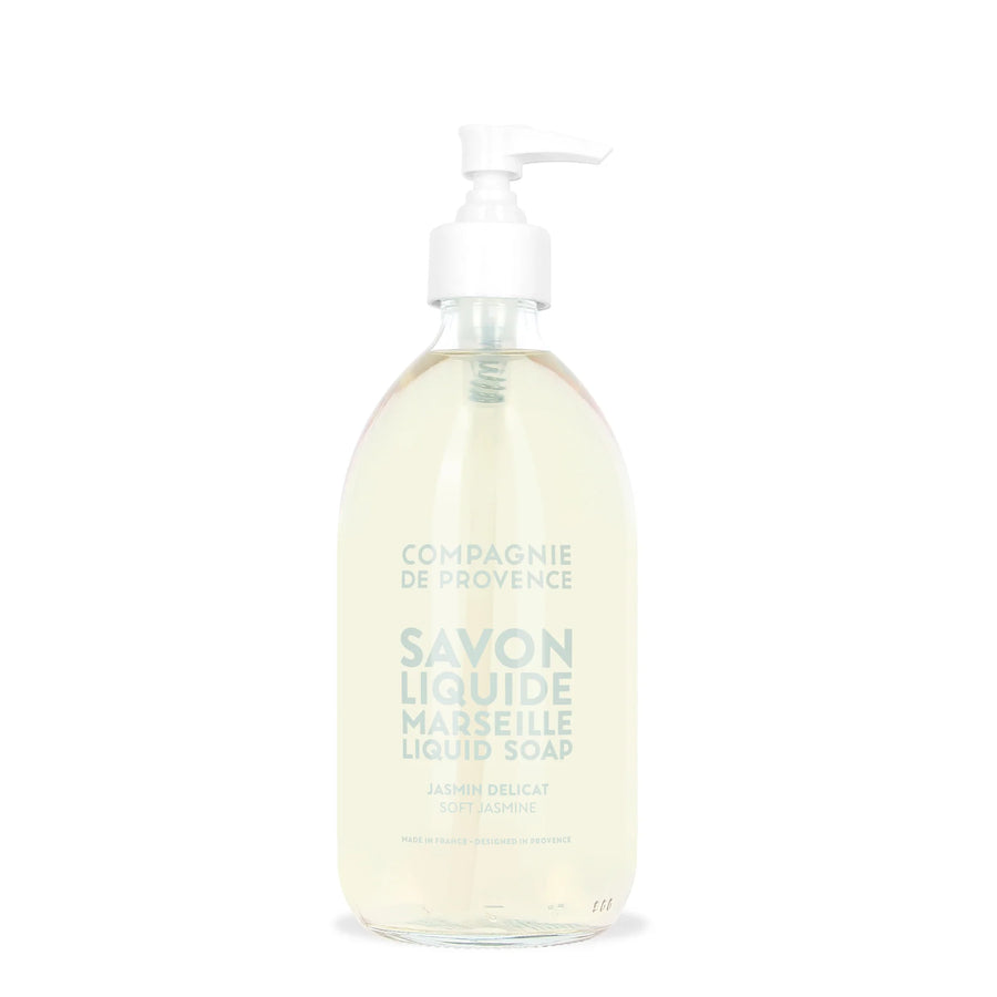 LCDP :: Soft Jasmine Liquid Soap 16.7oz Glass Bottle