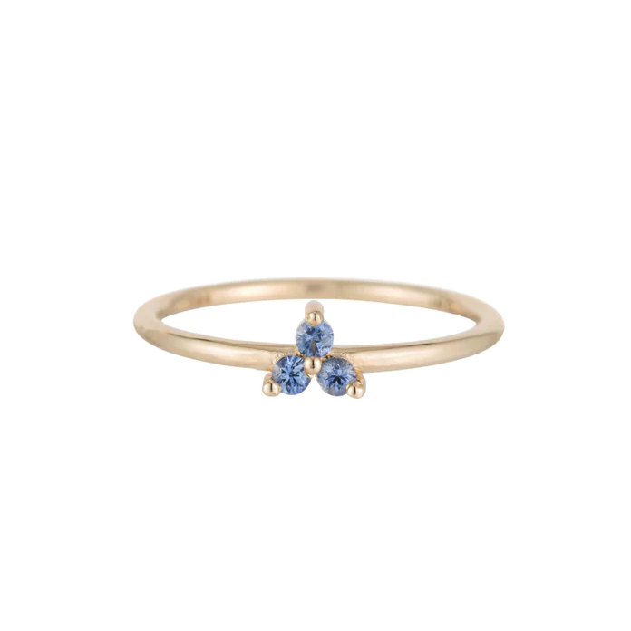 Jennie Kwon Designs :: Blue Sapphire Triad Ring