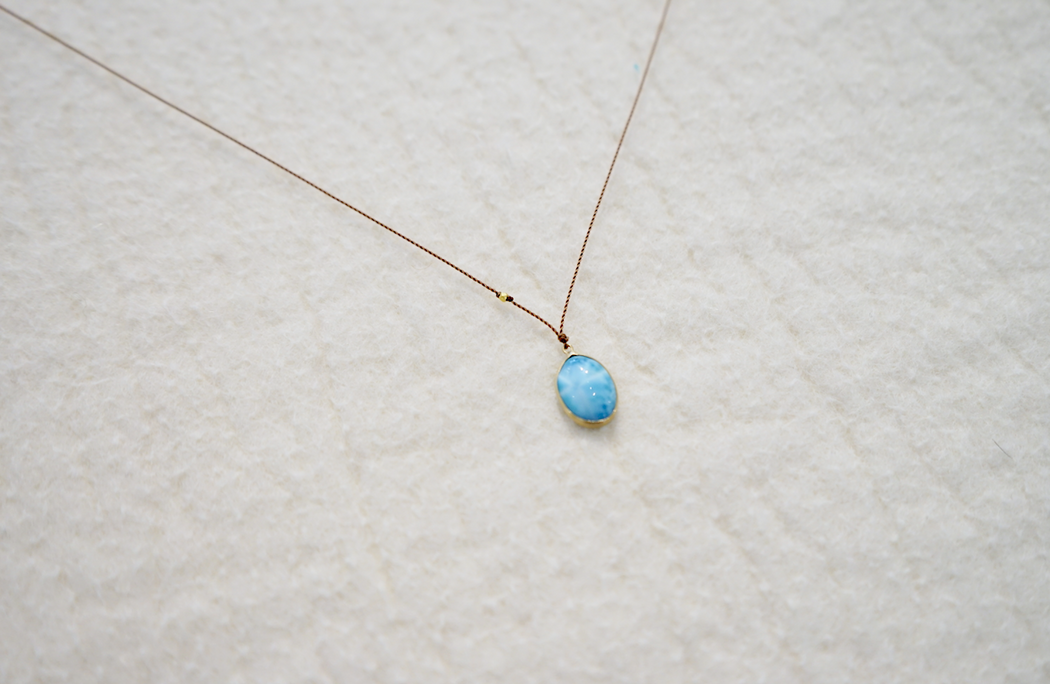 Margaret Solow :: Larimar (Blue Stone) Necklace