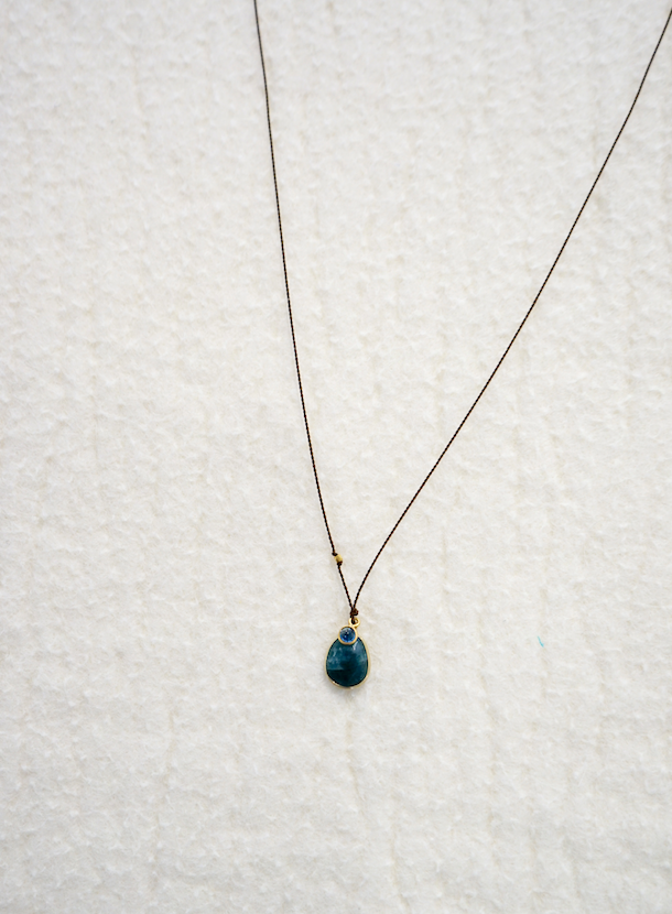 Margaret Solow :: Grenadier w/ Sapphire Charm Necklace