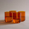 Gry Mattr :: Glass Tumbler Set, Amber