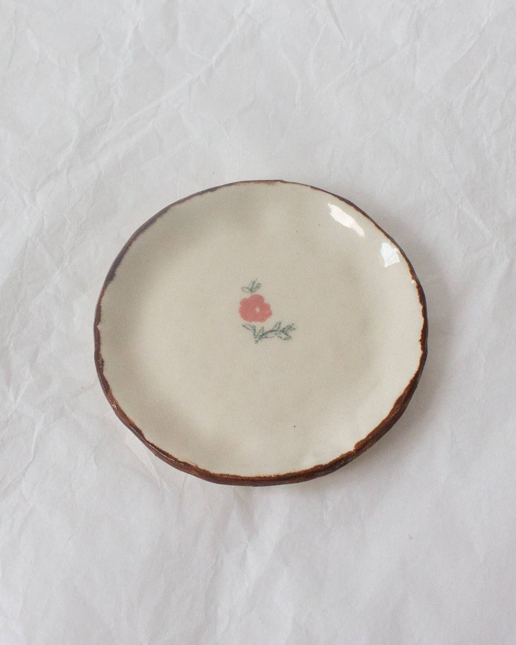 Erika Christine Ceramics :: Cornflower Ring Dish- Chocolate