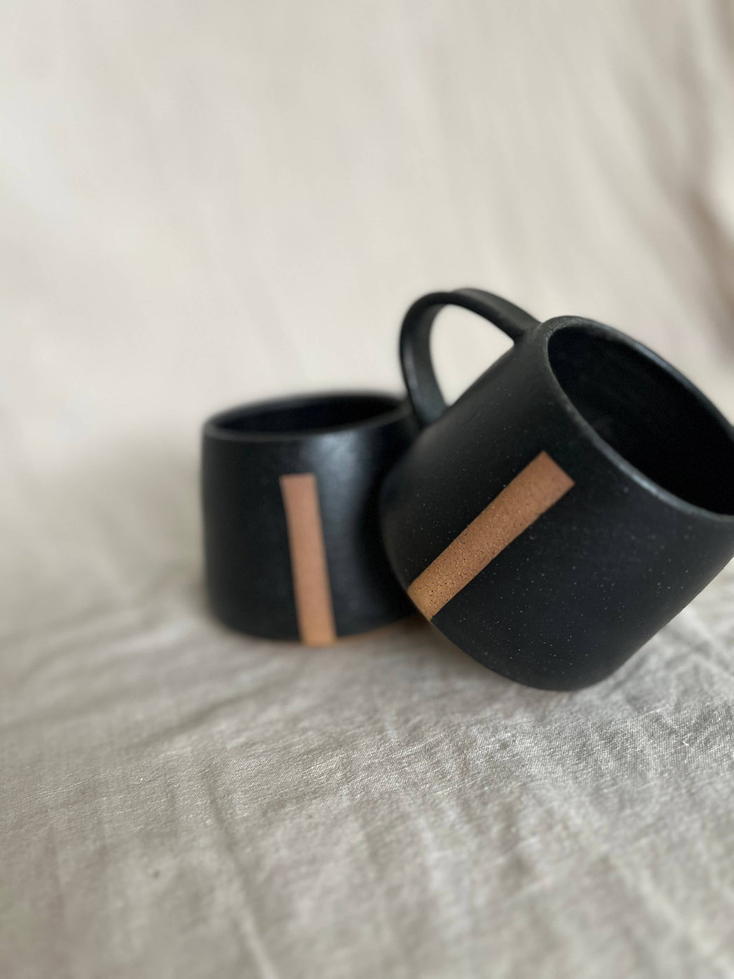 Void & Form Ceramics :: Black Divide Mug