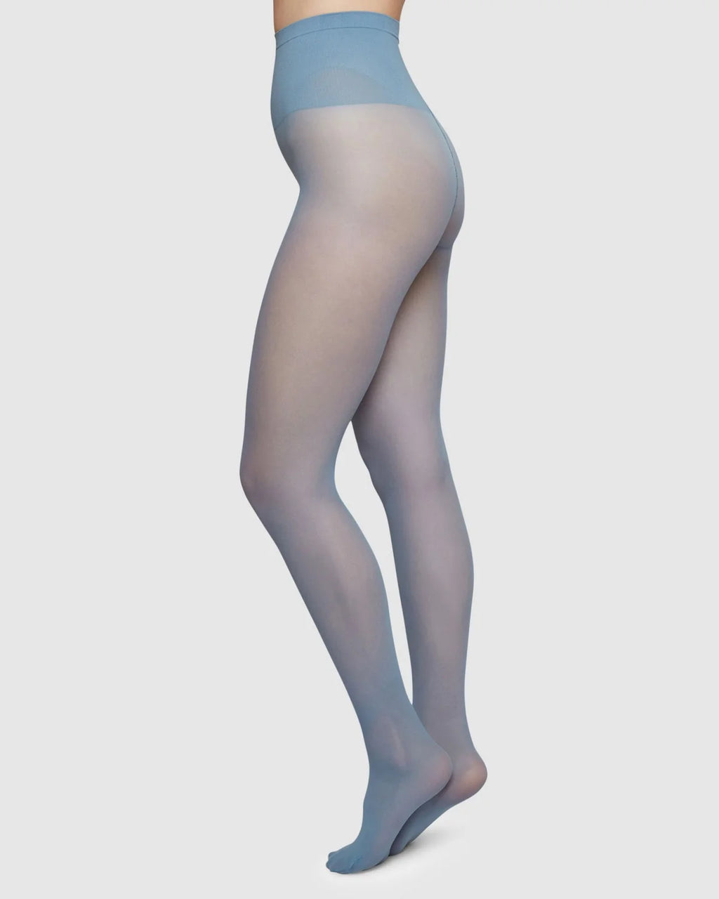 Swedish Stockings :: Svea Premium Tights, Dusty Blue