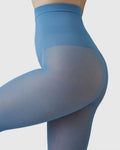 Swedish Stockings :: Svea Premium Tights, Dusty Blue