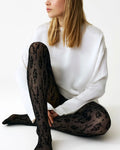 Swedish Stockings :: Magnolia Flocked Stockings