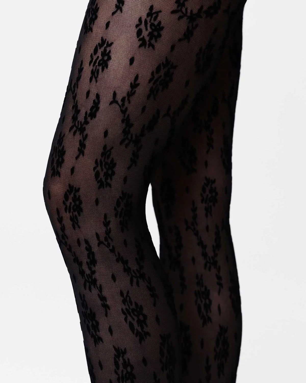 Swedish Stockings :: Magnolia Flocked Stockings