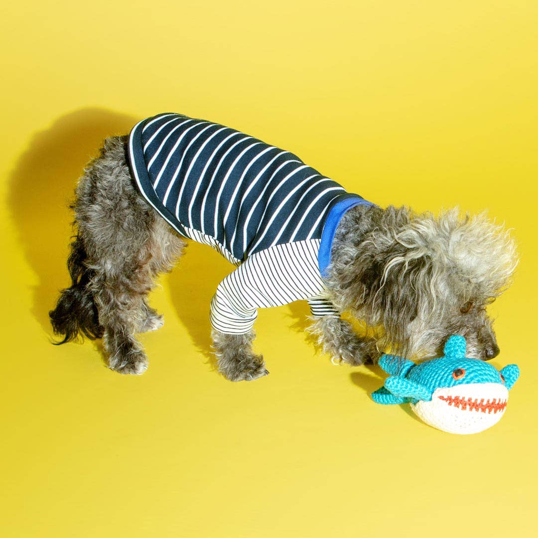 Ware of the Dog :: Cotton Crochet Shark Dog Toy