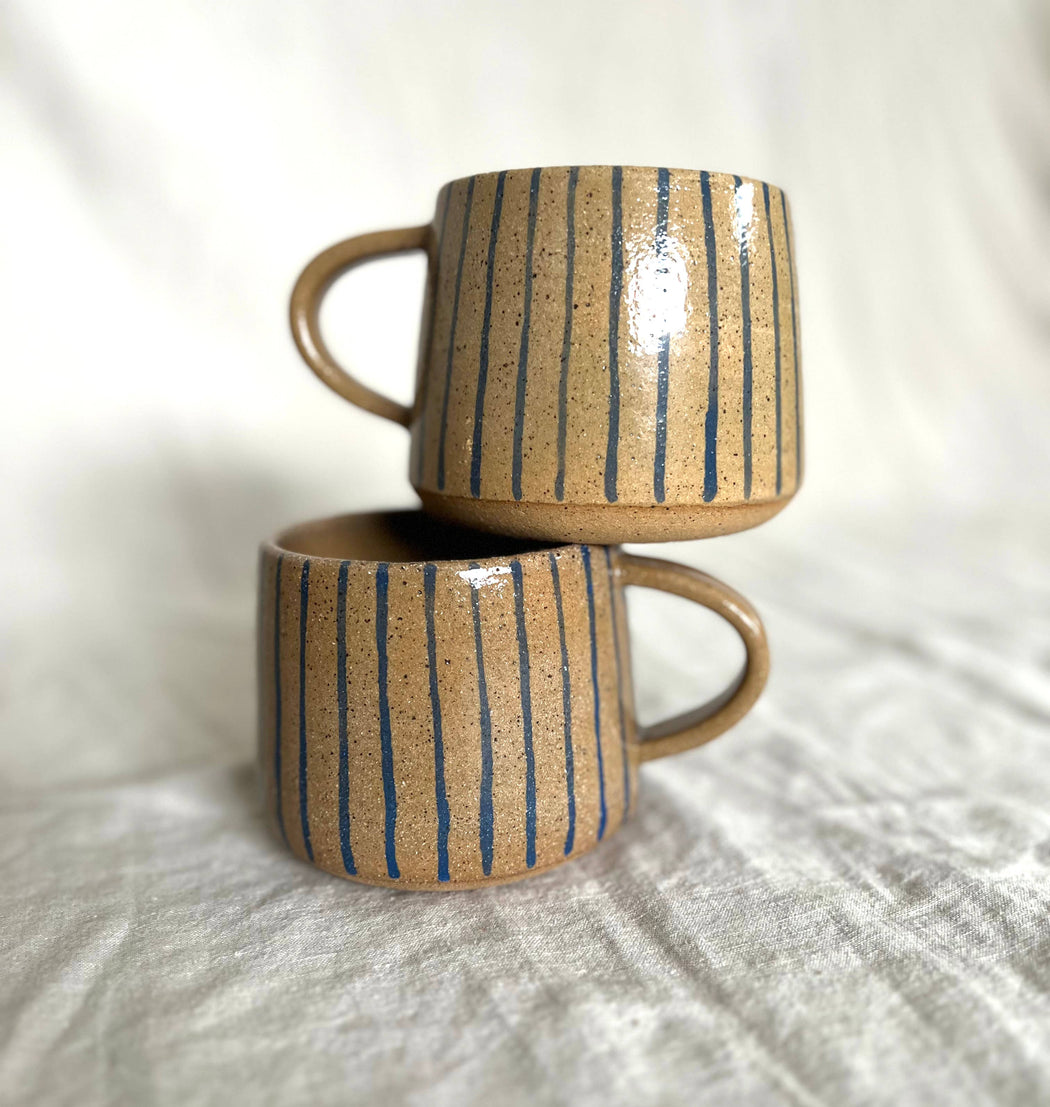 Void & Form Ceramics :: Blue Line Mug