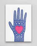 Hammerpress :: Heart In Hand Postcard