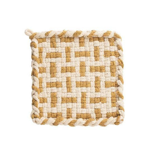 Kate Kilmurray :: Pot Holder, Flax and Ochre