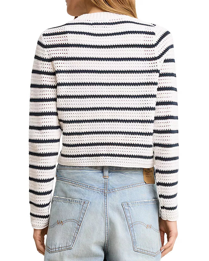 Denimist :: Stripe Crochet Shrunken Cardigan