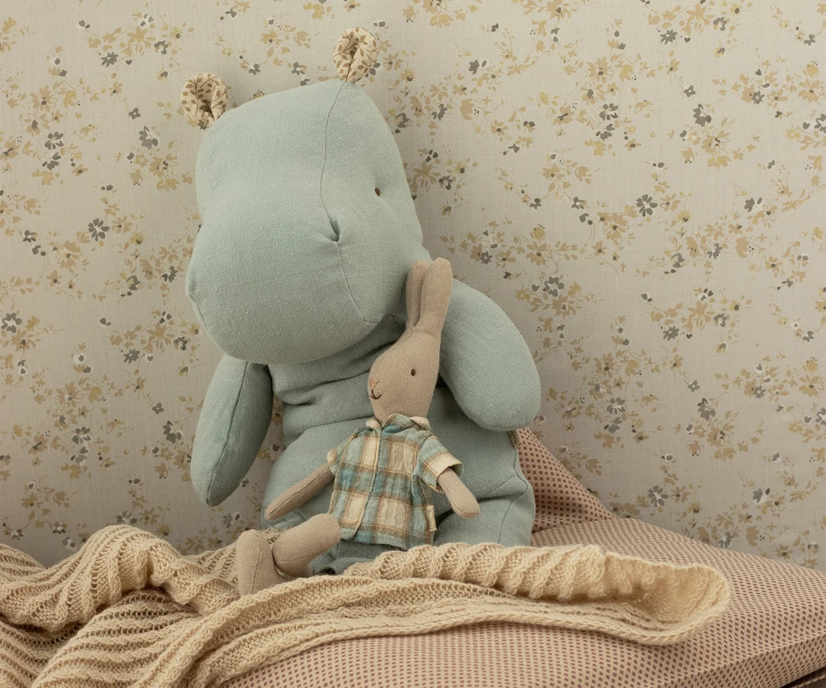 Maileg :: Medium Hippo, Blue Grey