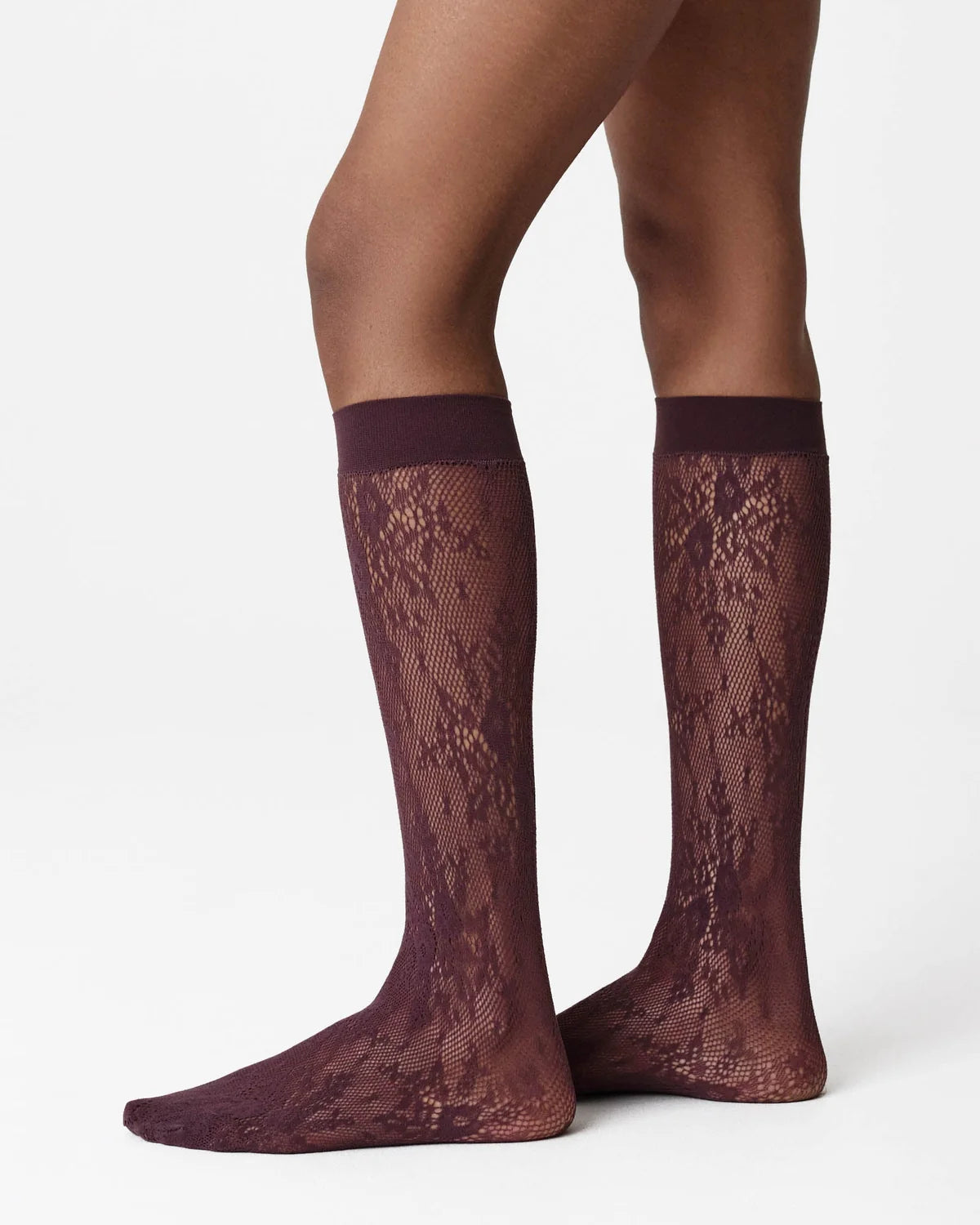 Swedish Stockings :: Rosa Lace Knee High Socks, Huckleberry