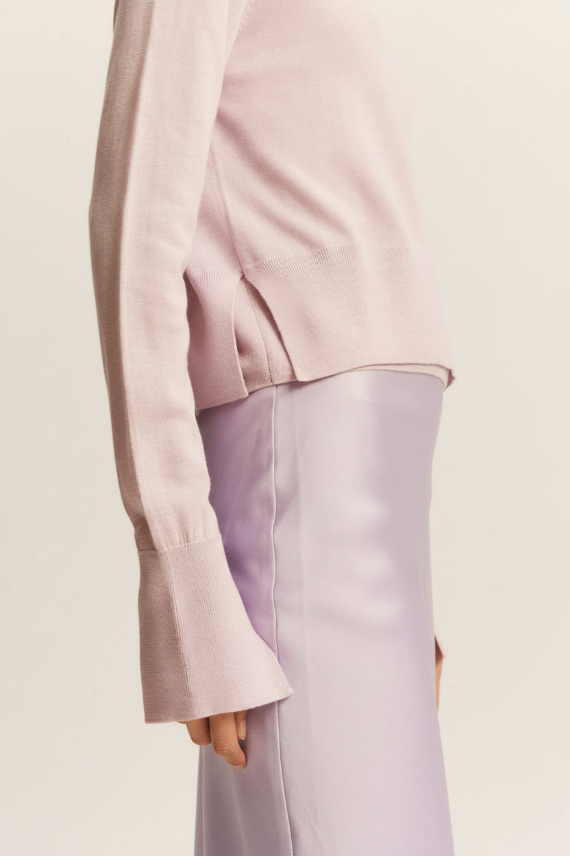 Saint Art :: Talia Charmeuse Maxi Skirt, Lilac