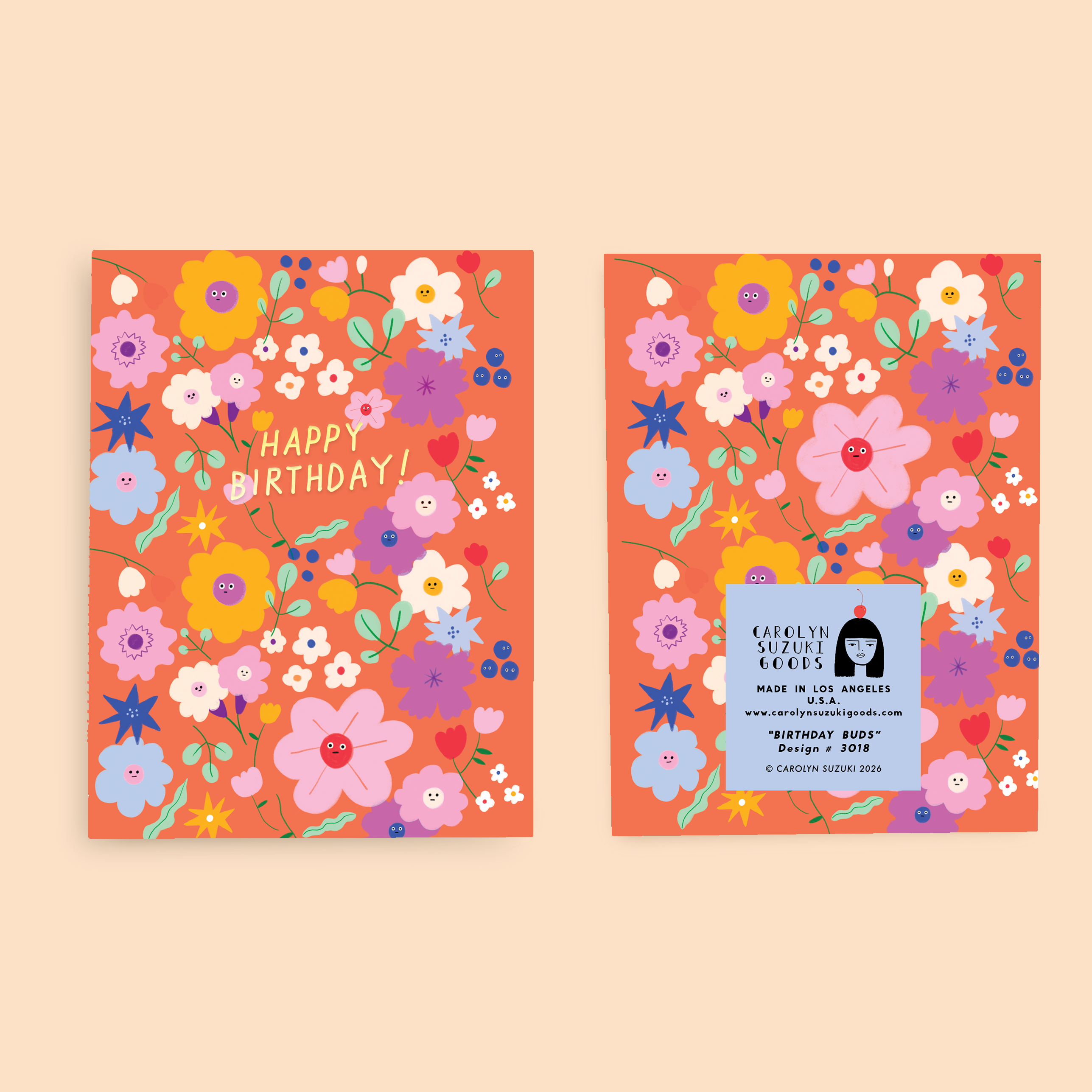 Carolyn Suzuki :: Birthday Buds Birthday Card