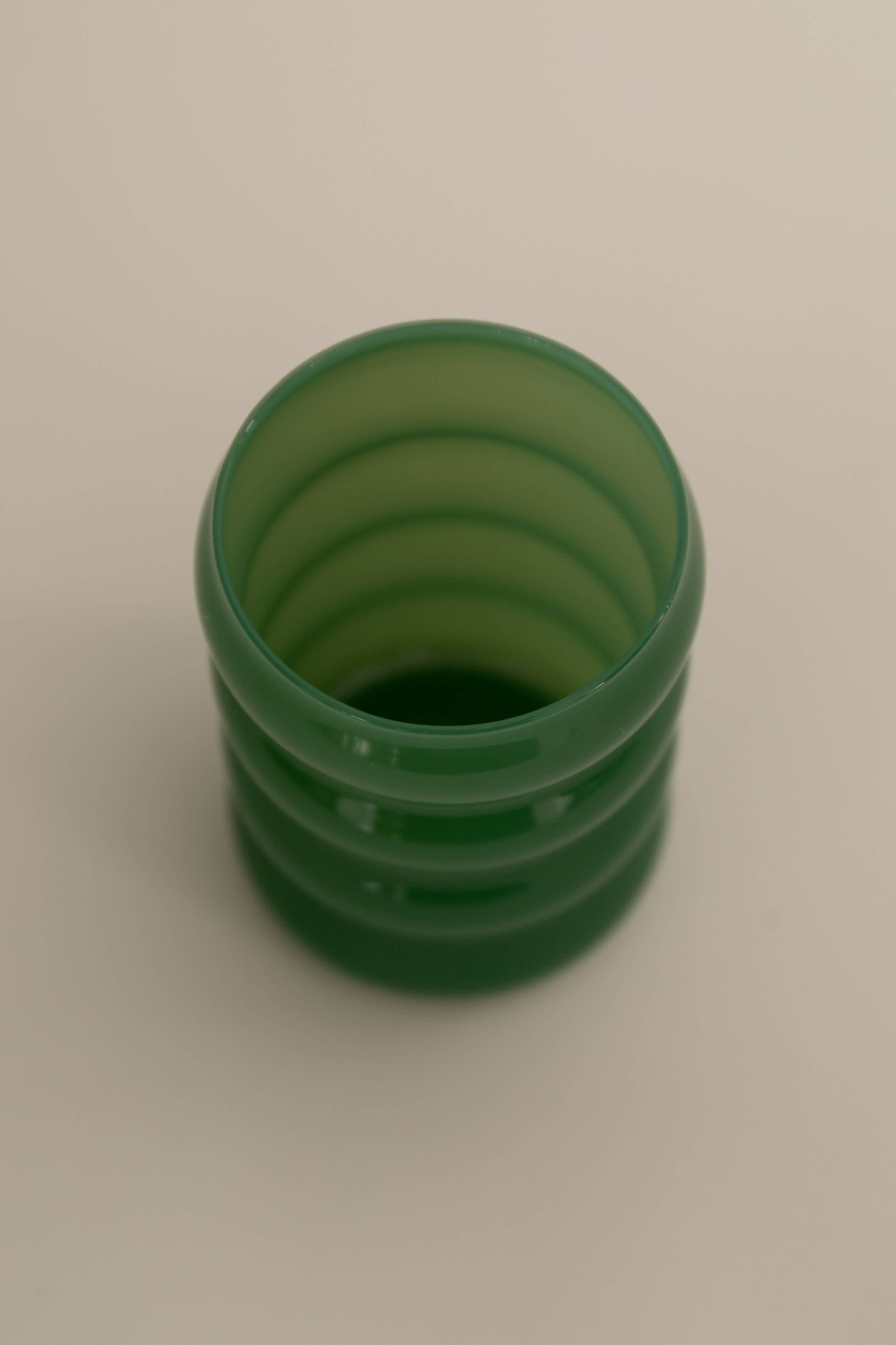Sophie Lou Jacobsen :: Opaque Ripple Cup, Jade, Set of 2