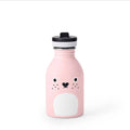 Noodoll :: Stainless Steel Water Bottle, Ricecarrot Rabbit Pink