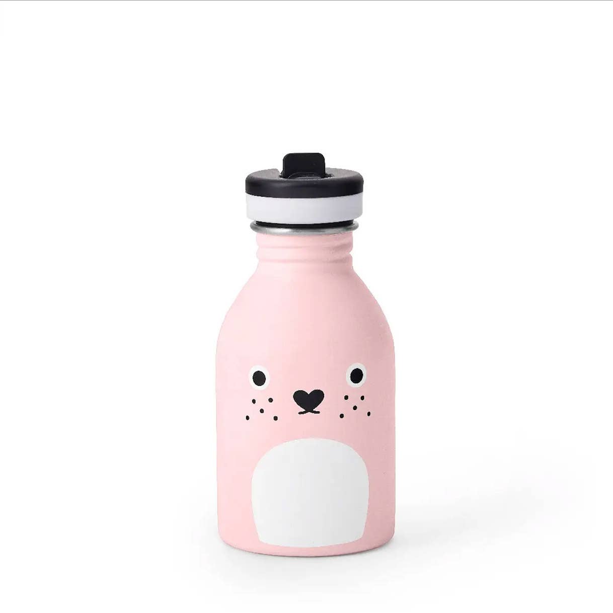 Noodoll :: Stainless Steel Water Bottle, Ricecarrot Rabbit Pink