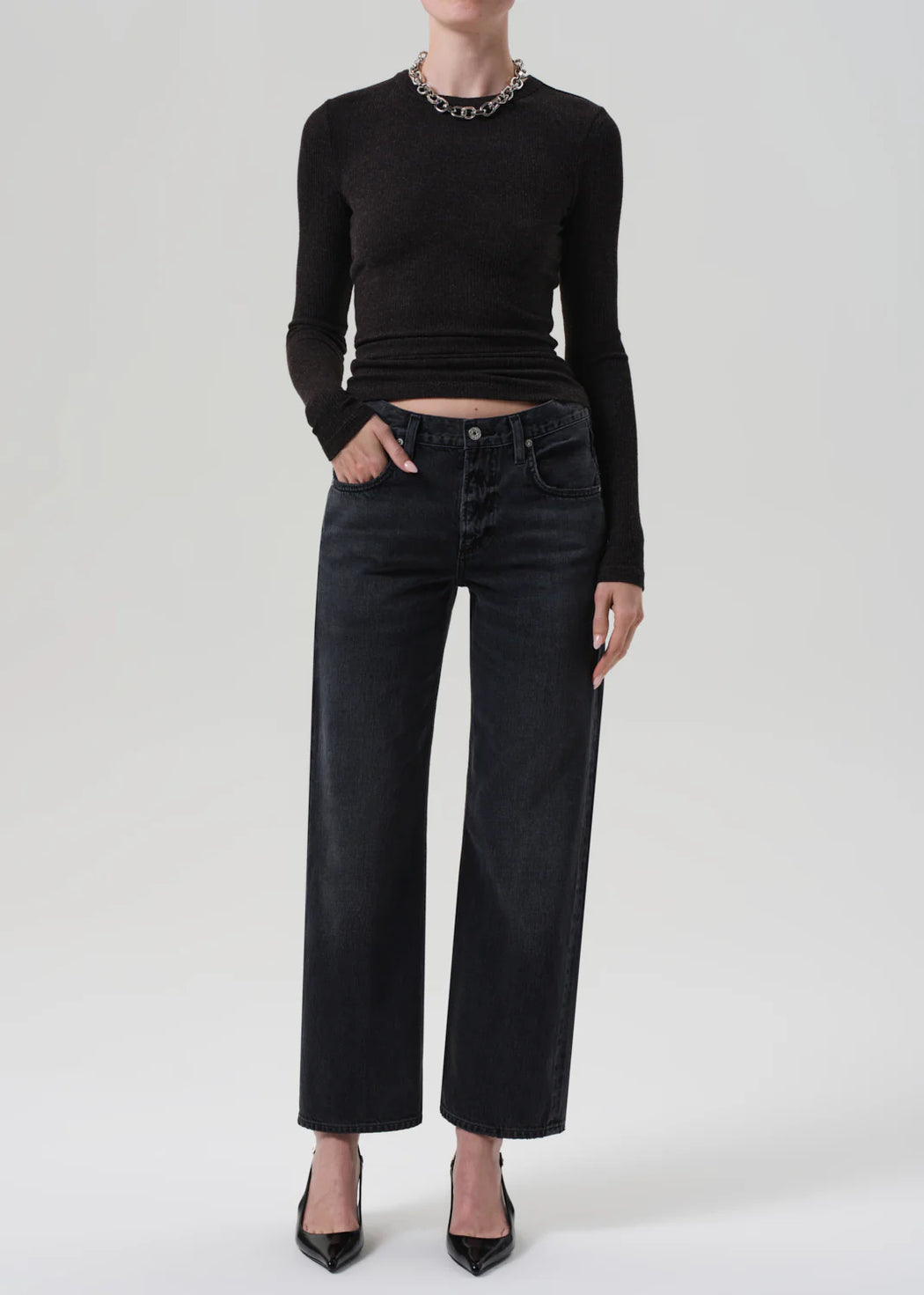 Citizens of Humanity :: Lindz Low Rise Jean, Vintage Black