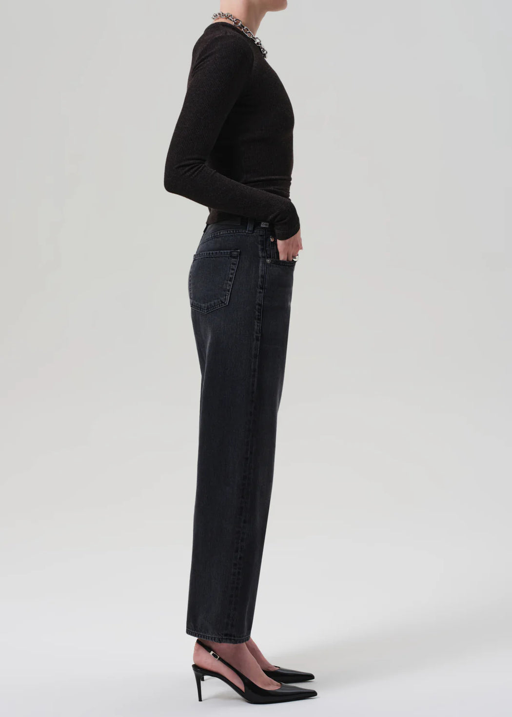 Citizens of Humanity :: Lindz Low Rise Jean, Vintage Black