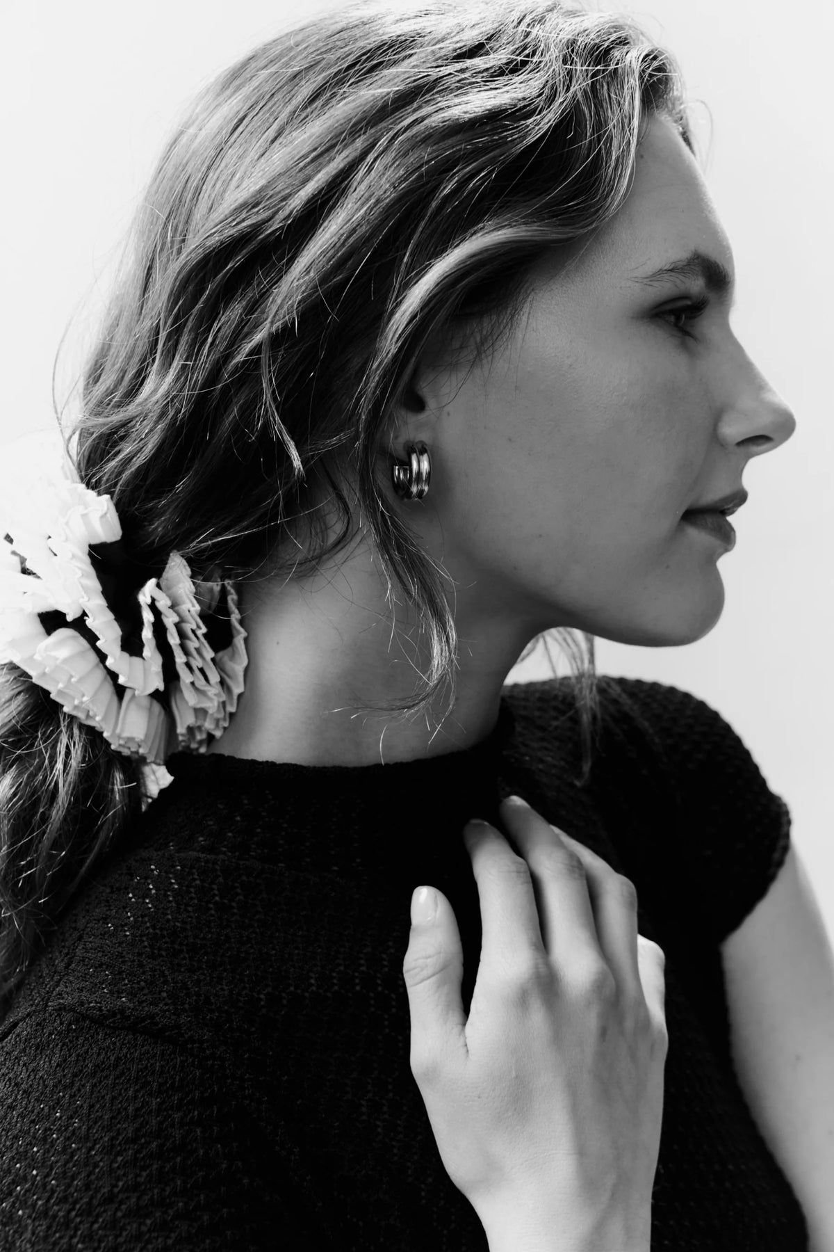 Their Studios :: Bobby Double Hoop Earring, Sterling Silver