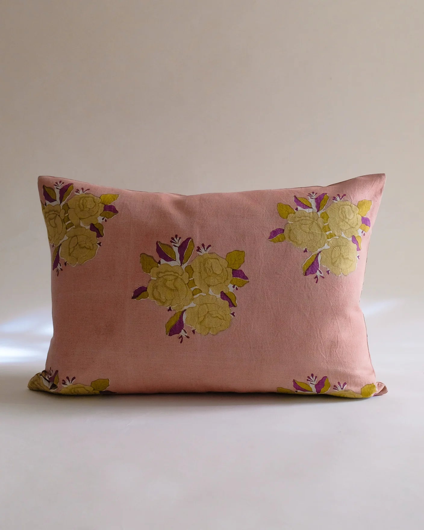 Soil to Studio :: Sara Linen Pillowcase, 14x20" Grapefruit Pink