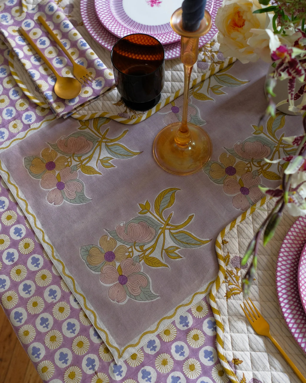 Soil to Studio :: Soma Table Runner, 15x82" English Lavender
