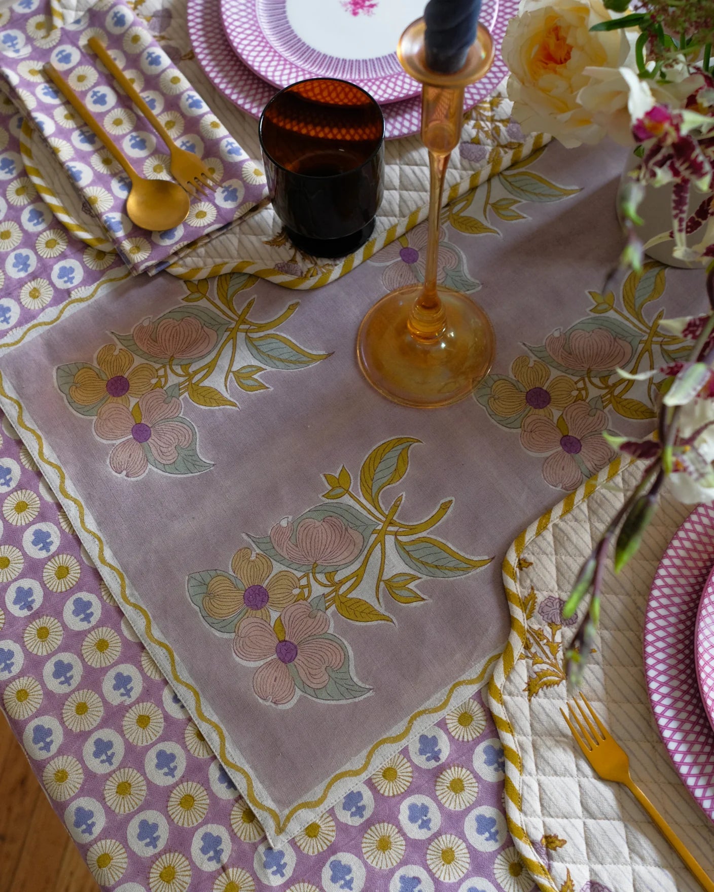 Soil to Studio :: Soma Table Runner, 15x82" English Lavender