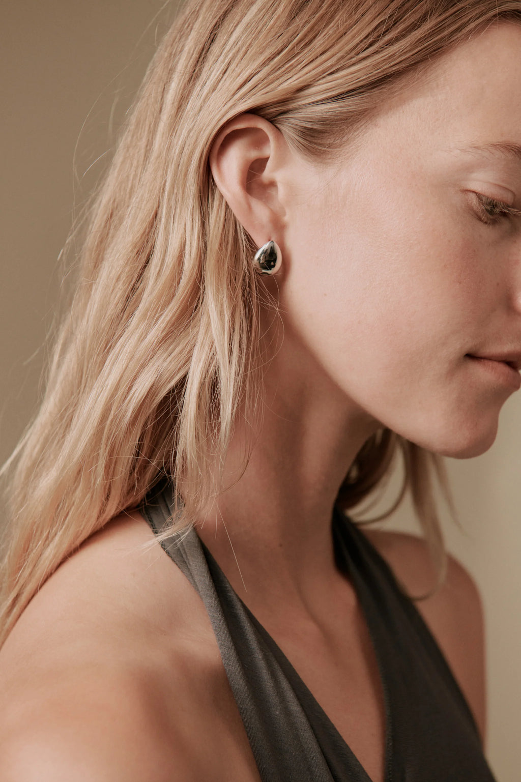 Their Studios :: Hannah Teardrop Studs, Sterling Silver