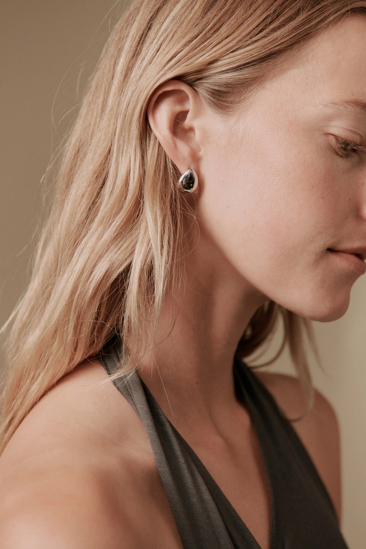 Their Studios :: Hannah Teardrop Studs, Sterling Silver