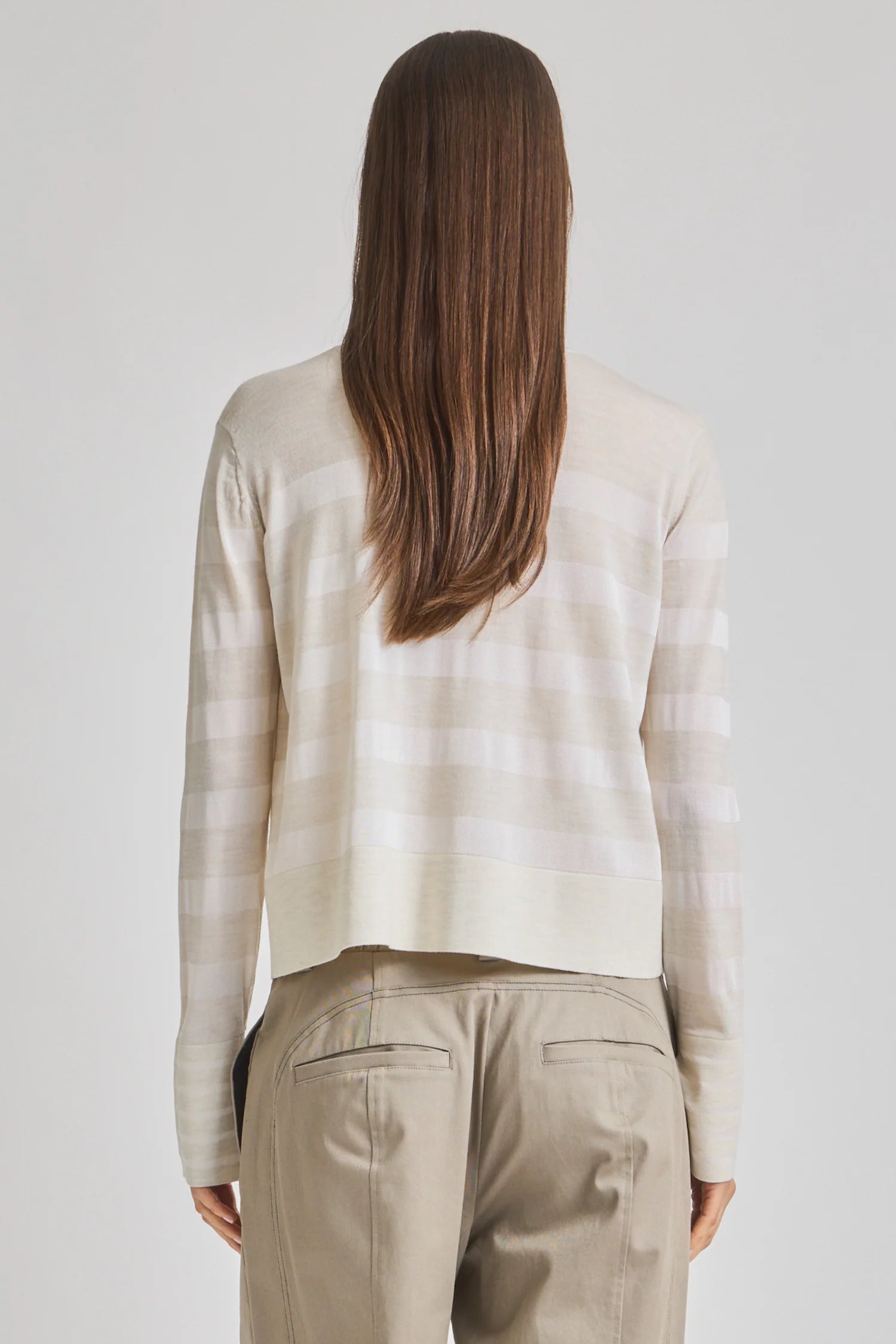 Saint Art :: Odette Striped Knit Sweater, Off White