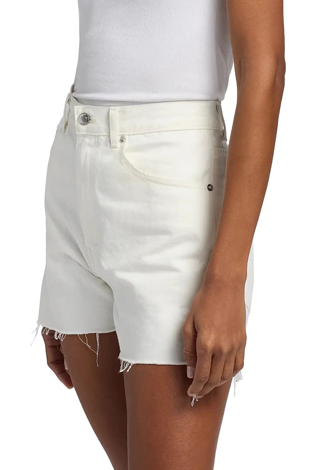 Nili Lotan :: Cobain Denim Short, Cream