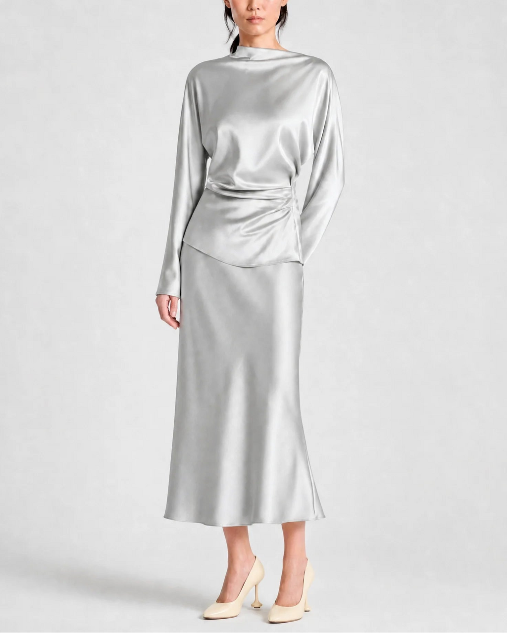 Saint Art :: Talia Charmeuse Maxi Skirt