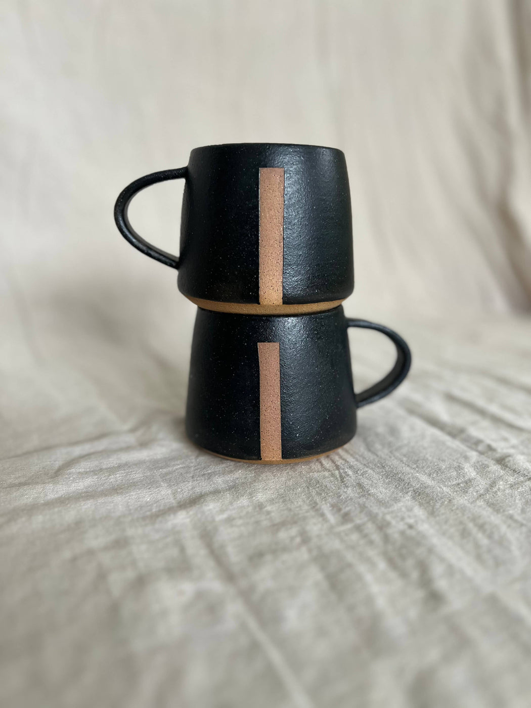 Void & Form Ceramics :: Black Divide Mug