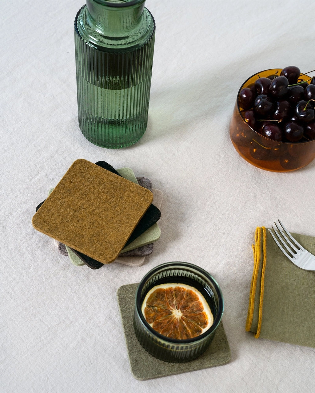Graf Lantz :: Bierfilzl Square Wool Coasters, 6 pack, Fall/Winter