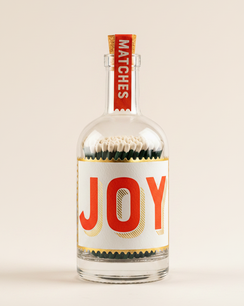 Archivist :: Joy Glass Bottle of Safety Matches