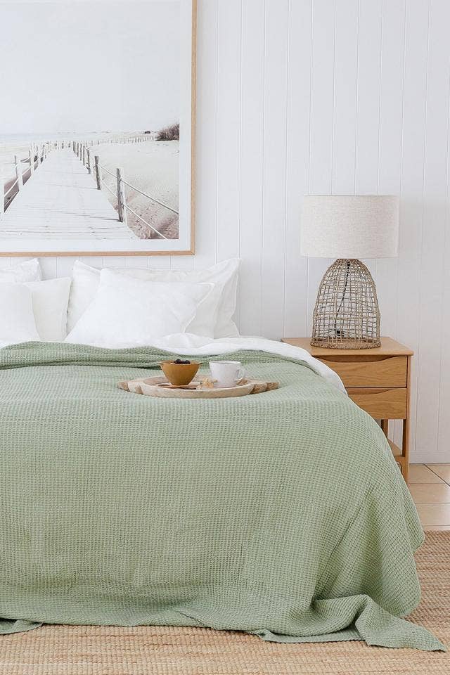 MagicLinen :: Linen waffle blanket in various colors