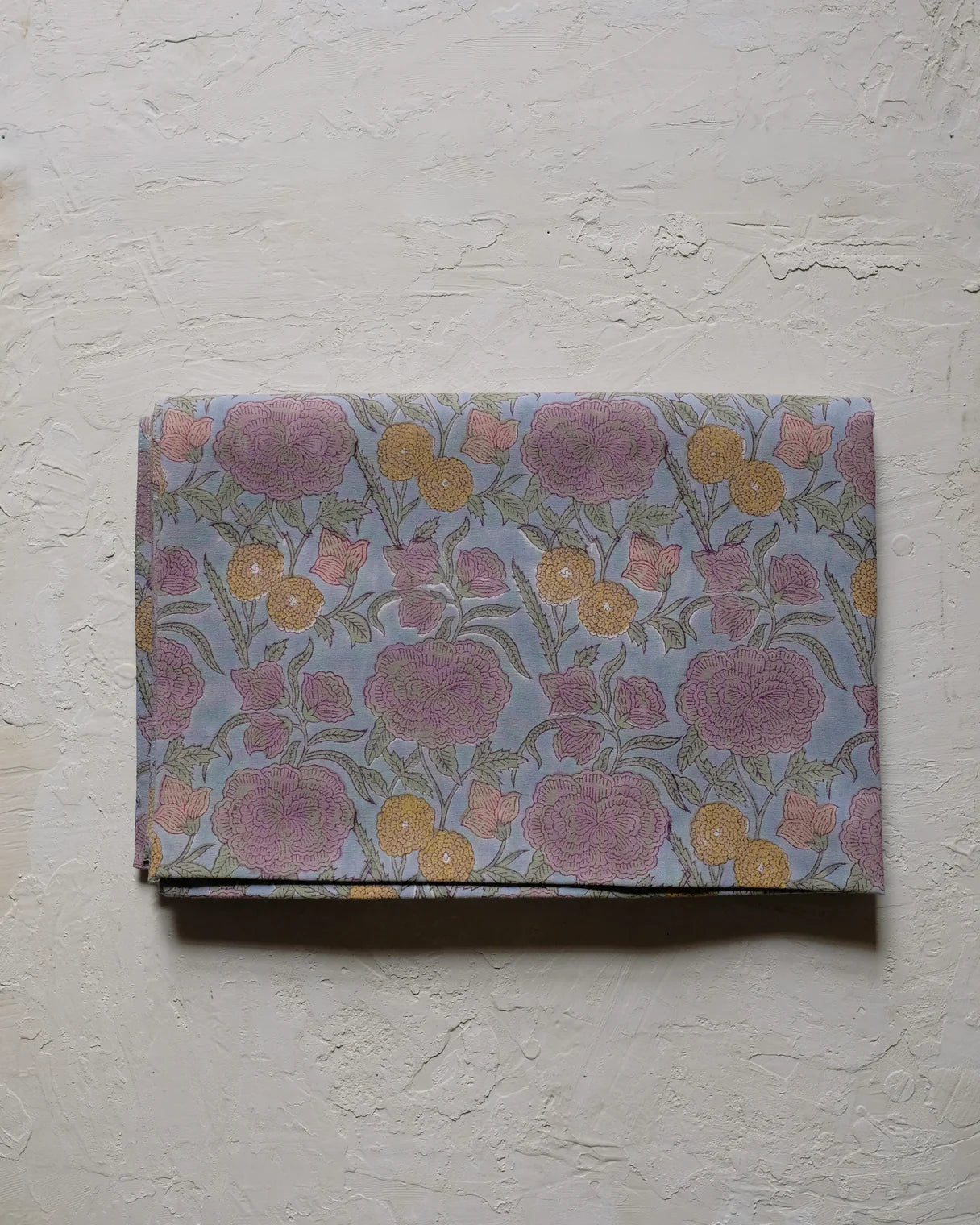 Soil to Studio :: Nargis Tablecloth, 60x110" Faded Hydrangea Blue