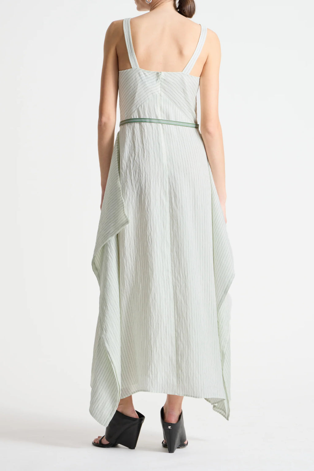 Saint Art :: Marin Pinstripe Dress, Mint