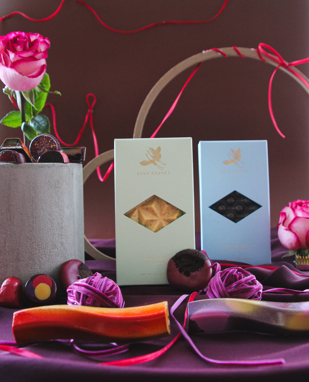 Deux Cranes :: Limited Edition Pistachio Rose Chocolate