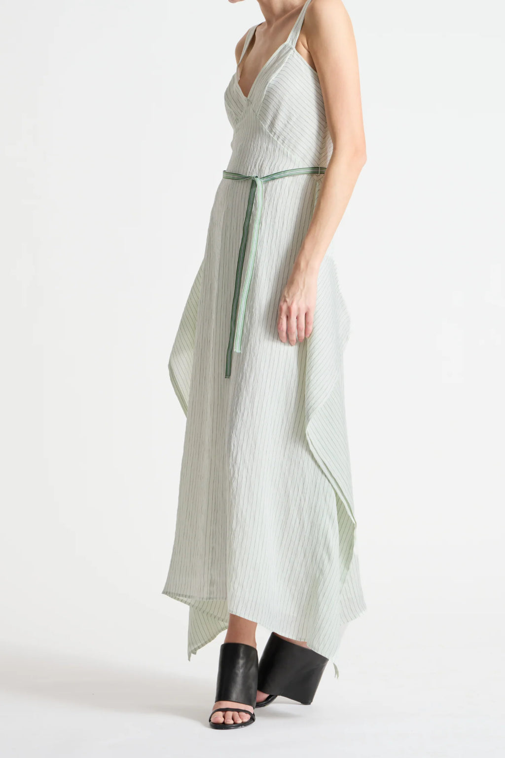 Saint Art :: Marin Pinstripe Dress, Mint