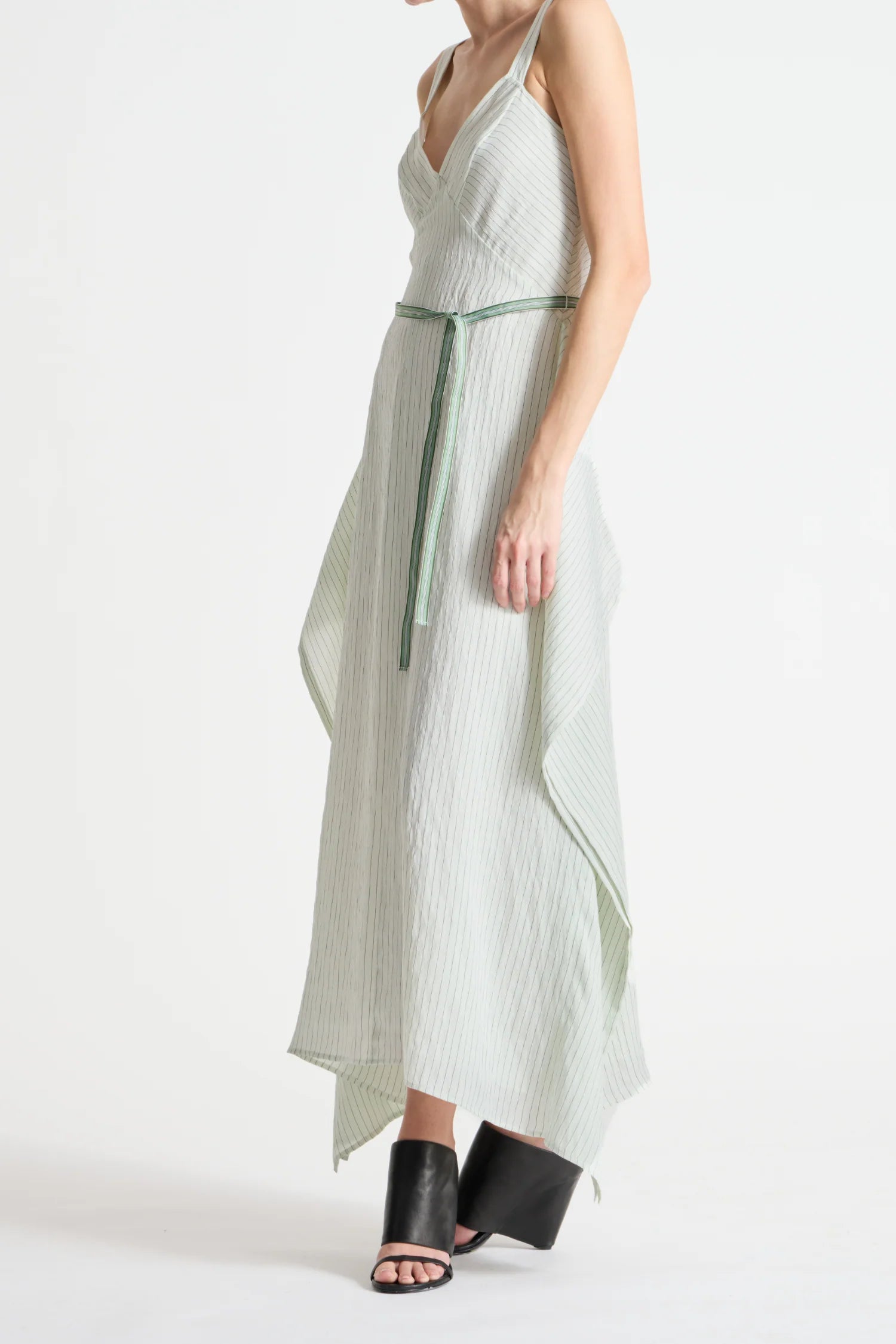 Saint Art :: Marin Pinstripe Dress, Mint
