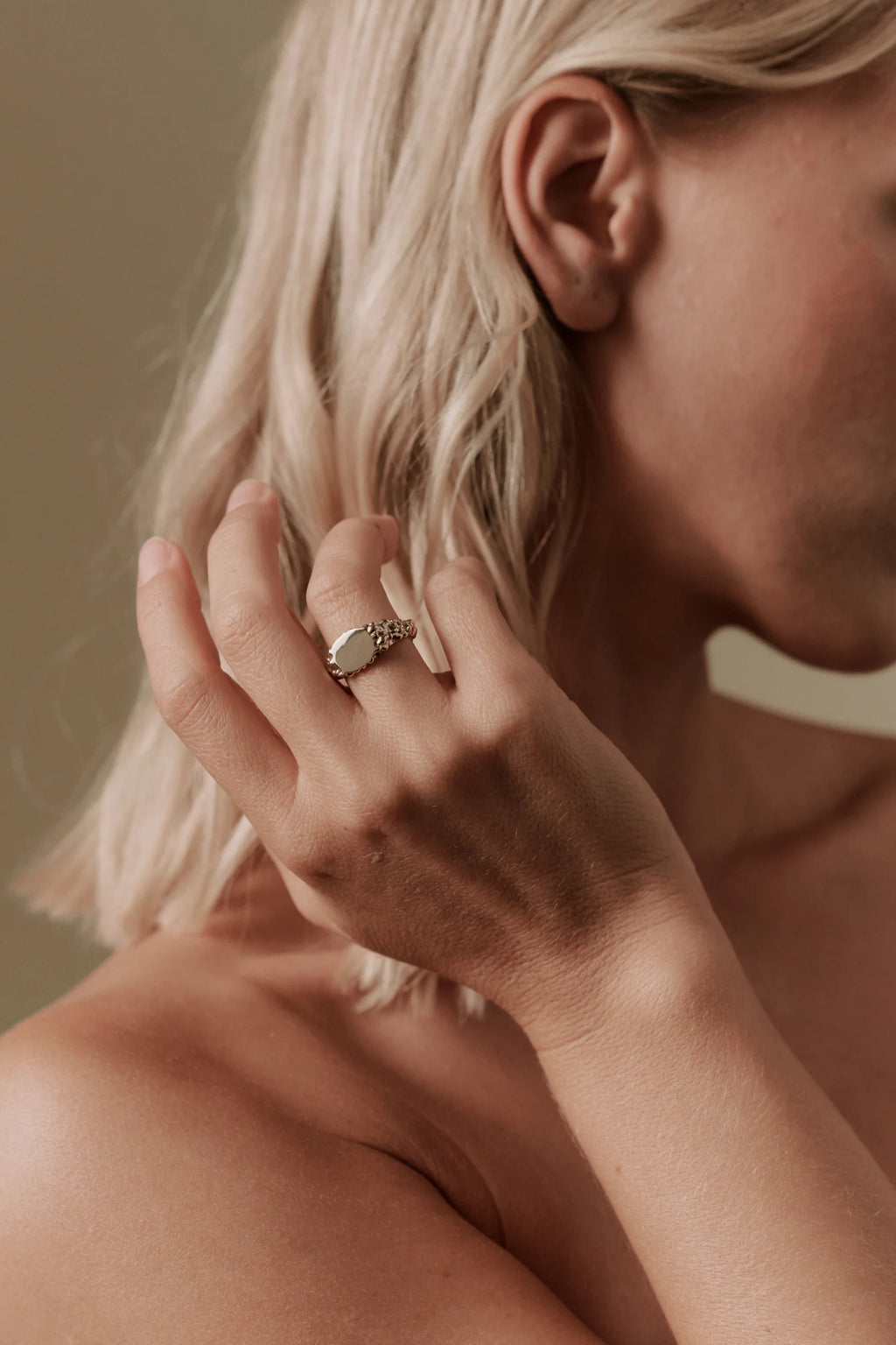Their Studios :: Meredith Signet Ring, Size 7