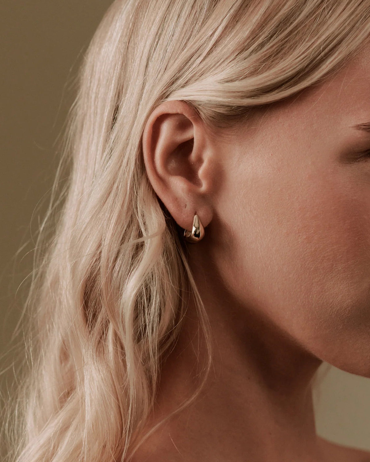 Their Studios :: Lyle Small Triangle Hoops, Gold Vermeil