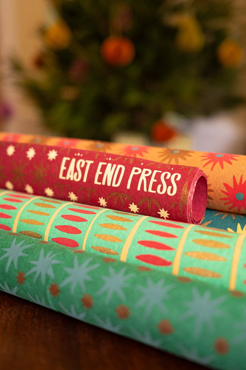 East End Press :: Christmas Stripes Wrapping Paper