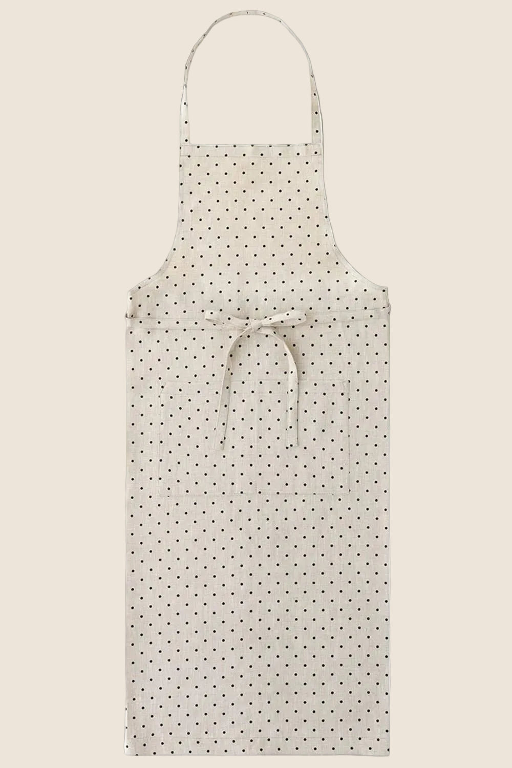 Fog Linen :: Linen Full Apron, Natural Dot